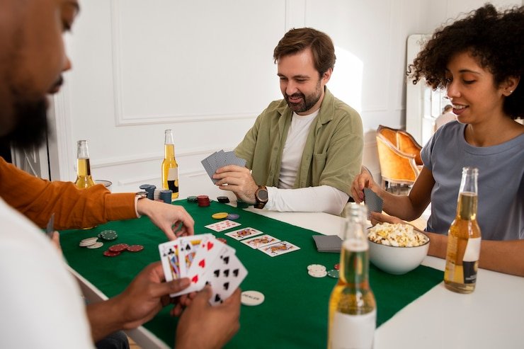 Live Sic Bo dealer rolling three dice with betting layout visible